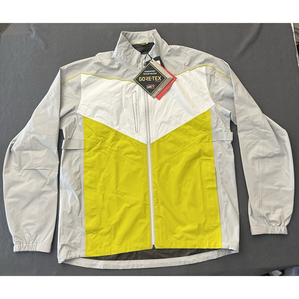 Galvin Green Armstrong Waterproof Jacket Gray White Yellow Men's Size XXL